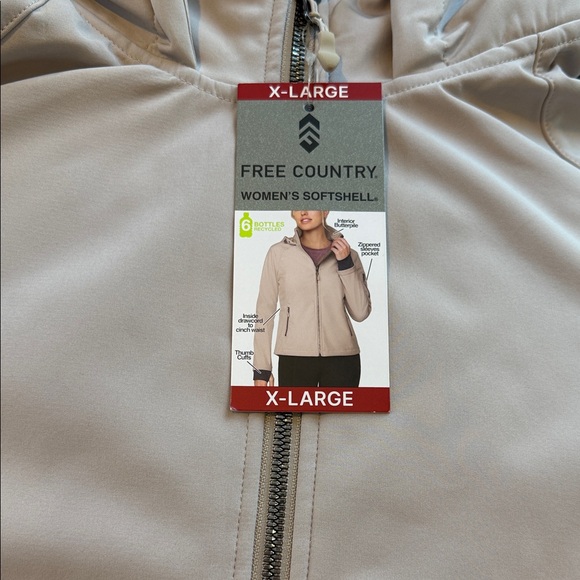 Free Country Jackets & Blazers - Free Country Women's Softshell Jacket - Light blush